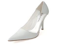 Vegan Patent Clear-Sided Pumps
