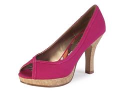 Vegan Peep Toe Pump