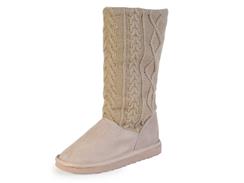 Vegan Knit Sweater Boots