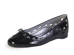 Vegan Patent Pleather Flat - from CL by Laundry
