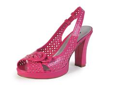 Glamorous Vegan Platform Slingback - Godiva