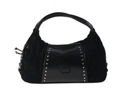 Faux-suede handbag