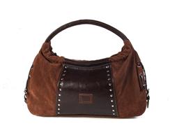 Faux-suede handbag