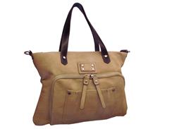 Two-Tone Vegan Handbag - Starr