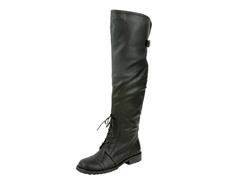 Lug Over the Knee Vegan Riding Boot