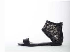 Crush Vegan Flat Sandal by Harts of Darkness