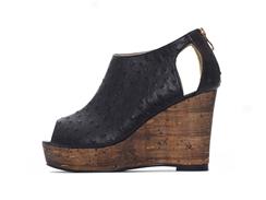 Roux Open Toe Wedge by Cri de Coeur