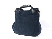 Faux Suede Handbag - Lupe by Pink Studios