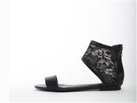 Crush Flat Sandal by Hearts of Darkness