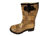 British Plaid Rain Boot