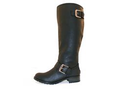 Basic Boot with 2 Buckles and Back Zipper