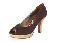 Vegan Peep Toe Pump