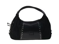 Faux-suede handbag