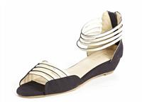 Tulip Low Wedge Sandal by Neuaura